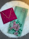 Tew Soft Tabi Organza Flower Print Sarees Wholesale Suppliers In Mumbai